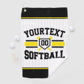 Personalisiert ADD NAME Software Player Varsity Te Golfhandtuch (Insitu)