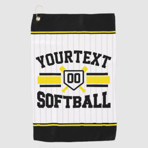 Personalisiert ADD NAME Software Player Varsity Te Golfhandtuch