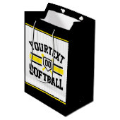 Personalisiert ADD NAME Software Player Varsity Te Mittlere Geschenktüte (Vorderseite Schrägansicht)