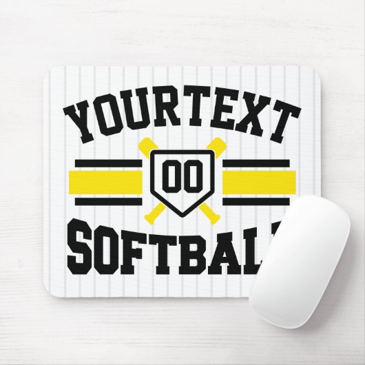 Personalisiert ADD NAME Software Player Varsity Te Mousepad (Mit Mouse)