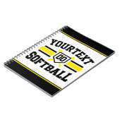 Personalisiert ADD NAME Software Player Varsity Te Notizblock (Linke Seite)