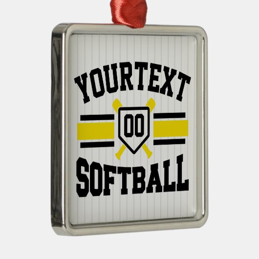 Personalisiert ADD NAME Software Player Varsity Te Ornament Aus Metall (Rechts)