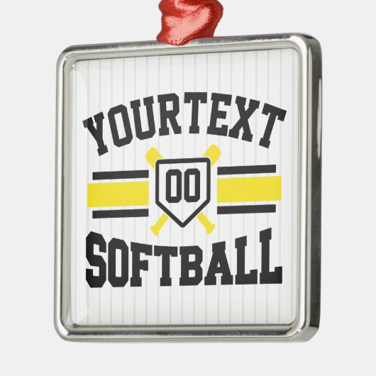 Personalisiert ADD NAME Software Player Varsity Te Ornament Aus Metall (Links)