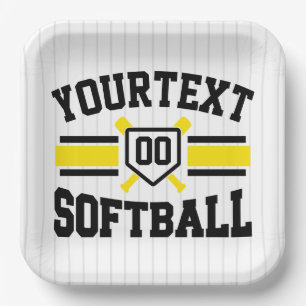 Personalisiert ADD NAME Software Player Varsity Te Pappteller
