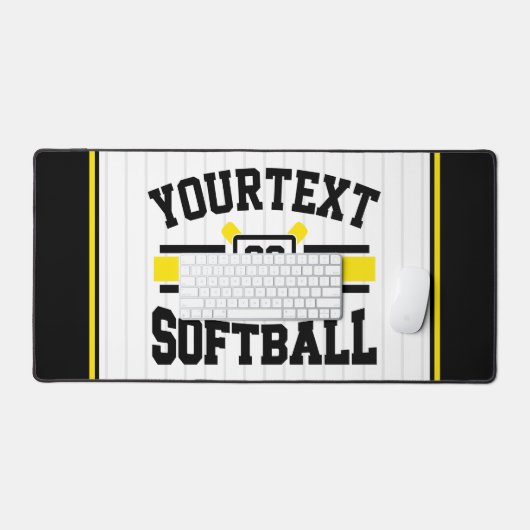 Personalisiert ADD NAME Software Player Varsity Te Schreibtischunterlage (Tastatur & Maus)