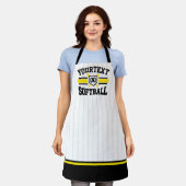 Personalisiert ADD NAME Software Player Varsity Te Schürze (Getragen)