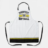 Personalisiert ADD NAME Software Player Varsity Te Schürze (Vorderseite)