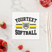 Personalisiert ADD NAME Software Player Varsity Te Serviette (Beispiel)