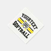 Personalisiert ADD NAME Software Player Varsity Te Serviette (Ecke)