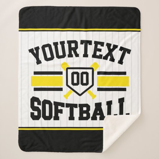 Personalisiert ADD NAME Software Player Varsity Te Sherpadecke (Vorderseite)