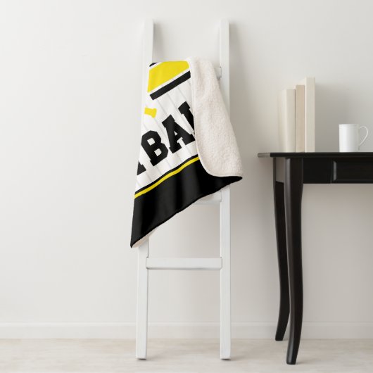 Personalisiert ADD NAME Software Player Varsity Te Sherpadecke (Beispiel)