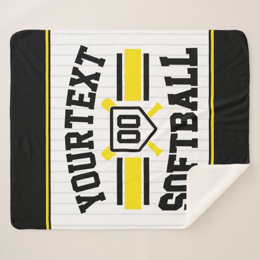Personalisiert ADD NAME Software Player Varsity Te Sherpadecke (Vorderseite (Horizontal))
