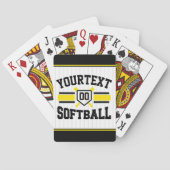 Personalisiert ADD NAME Software Player Varsity Te Spielkarten (Rückseite)