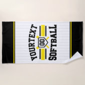 Personalisiert ADD NAME Software Player Varsity Te Strandtuch (Vorderseite)