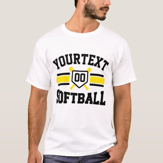 Personalisiert ADD NAME Software Player Varsity Te T-Shirt (Vorderseite)