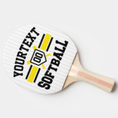 Personalisiert ADD NAME Software Player Varsity Te Tischtennis Schläger (Seitenansicht)