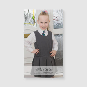 Personalisiert addieren Sie Ihr Foto, Namen u. Magnetkarte