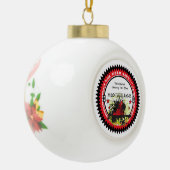 Personalisiert addieren Sie Ihr Keramik Kugel-Ornament (Links)