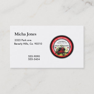 Personalisiert addieren Sie Ihr Visitenkarte