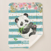 Personalisiert Adorable Baby Panda Sherpa Blanket Sherpadecke (Vorderseite)