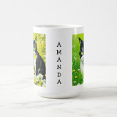 Personalisiert Adorable Cat im Milchbereich Kaffeetasse (Mittel)