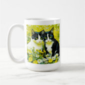 Personalisiert Adorable Cat im Milchbereich Kaffeetasse (Links)