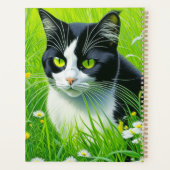 Personalisiert Adorable Cat im Milchbereich Planer (Rückseite)