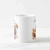 Personalisiert Adorable Eichhörnchen-Tasse isst ei Kaffeetasse (Mittel)