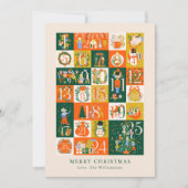 Personalisiert Advent Nutcracker Weihnachtsblase Feiertagskarte (Vorderseite)