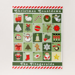 Personalisiert Adventskalender Jigsaw Puzzle