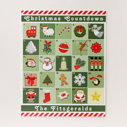 Personalisiert Adventskalender Jigsaw Puzzle (Vertikal)