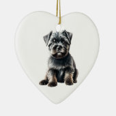 Personalisiert Affenpinscher Welpenhund Keramik Ornament (Rechts)