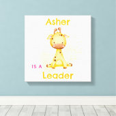 Personalisiert Affirmation Kinderzimmer Deko | Gir (Insitu (Holzboden))