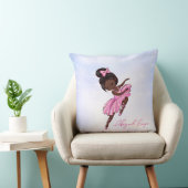 Personalisiert-Afrikanischer Ballerina Ballet Kissen (Stuhl )