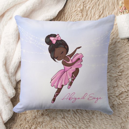 Personalisiert-Afrikanischer Ballerina Ballet Kissen (Decke)