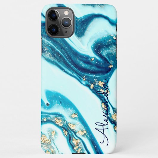 Personalisiert Agate Handwriting Name Trendy Moder iPhone Hülle (Rückseite)