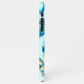 Personalisiert Agate Handwriting Name Trendy Moder iPhone Hülle (Linke Seite)