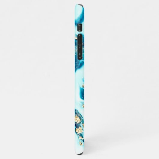 Personalisiert Agate Handwriting Name Trendy Moder iPhone Hülle (Linke Seite)