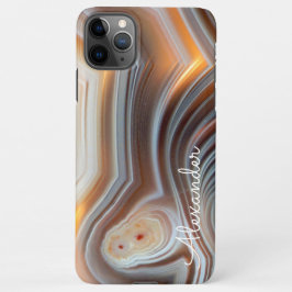 Personalisiert Agate Handwriting Name Trendy Moder iPhone 11Pro Max Hülle