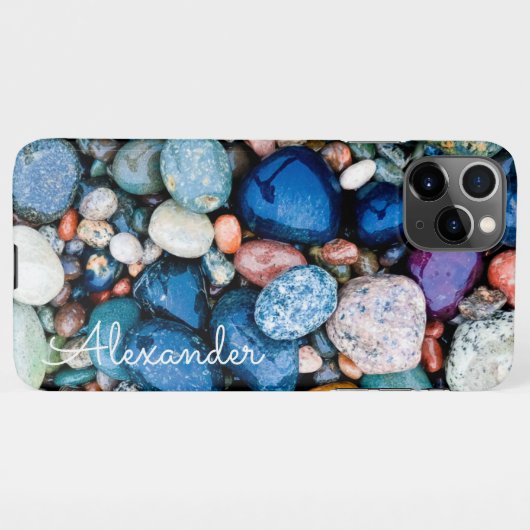 Personalisiert Agate Handwriting Name Trendy Moder iPhone Hülle (Rückseite (Horizontal))