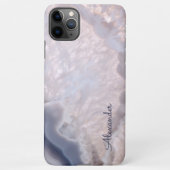 Personalisiert Agate Handwriting Name Trendy Moder iPhone Hülle (Rückseite)