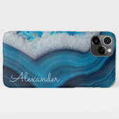 Personalisiert Agate Handwriting Name Trendy Moder iPhone Hülle (Rückseite (Horizontal))