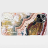 Personalisiert Agate Handwriting Name Trendy Moder iPhone Hülle (Rückseite (Horizontal))