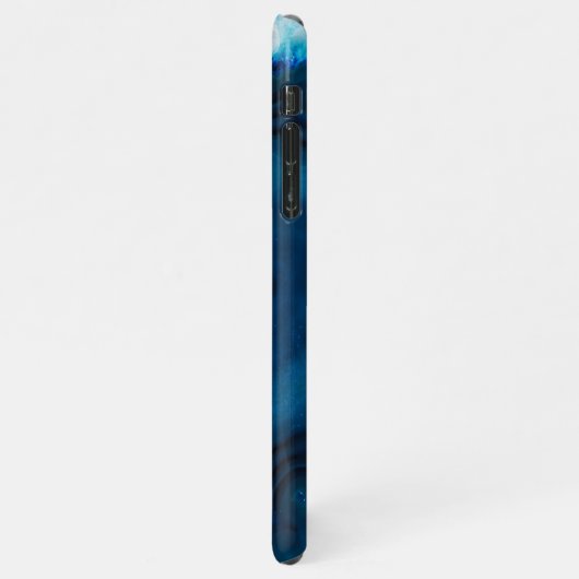 Personalisiert Agate Handwriting Name Trendy Moder iPhone Hülle (Linke Seite)