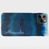 Personalisiert Agate Handwriting Name Trendy Moder iPhone Hülle (Rückseite (Horizontal))