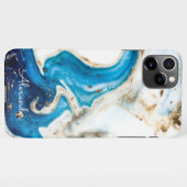 Personalisiert Agate Handwriting Name Trendy Moder iPhone Hülle (Rückseite (Horizontal))