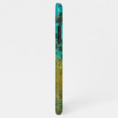 Personalisiert Agate Handwriting Name Trendy Moder iPhone Hülle (Linke Seite)