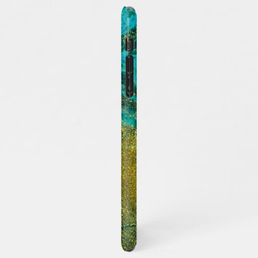 Personalisiert Agate Handwriting Name Trendy Moder iPhone Hülle (Linke Seite)