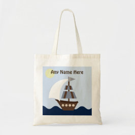 Personalisiert Ahoy Mate/Nautical/Sailboat Totbeut Tragetasche