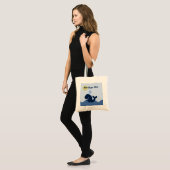 Personalisiert Ahoy Mate/Whale/Sailboat Tote Bag Tragetasche (Vorderseite (Model))
